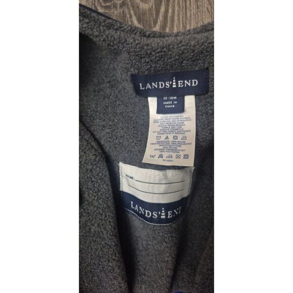 Lands' End Kid's Snow Bibs Size 12-18M Blue Boy's Girl's Unisex Winter Pants - Picture 8 of 8